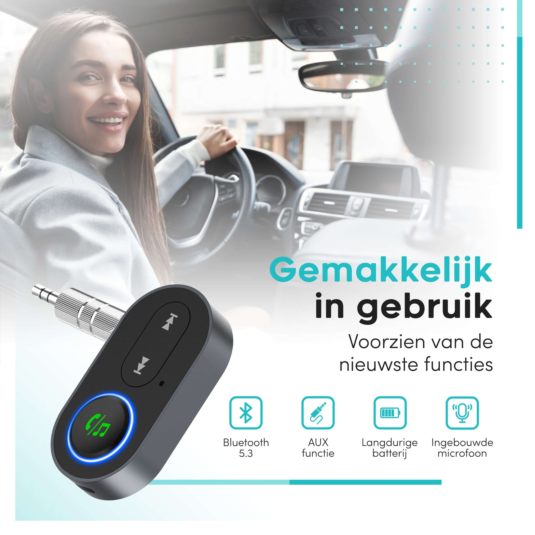 Gemakkelijk in gebruik Bluetooth receiver
