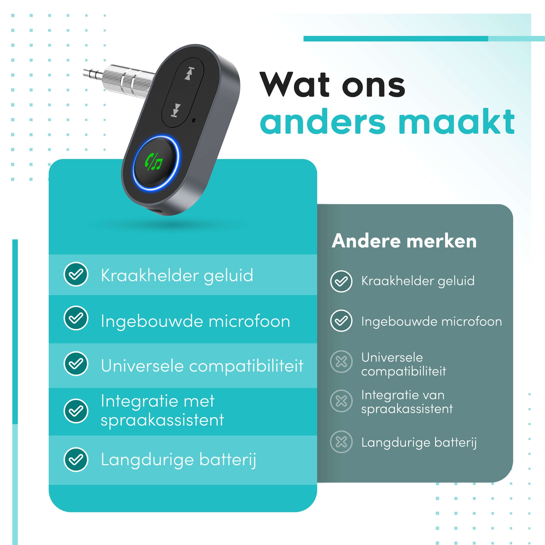 De beste bluetooth 5.3 adapter AUX