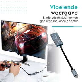 4K hdmi naar usbc adapter