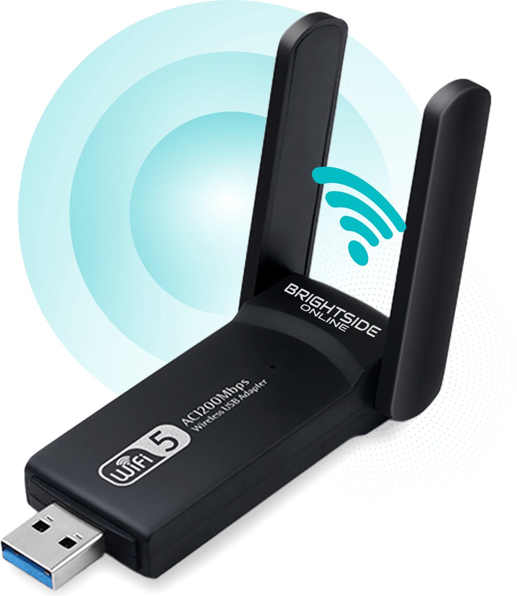 Brightside online wifi dual antenne adapter